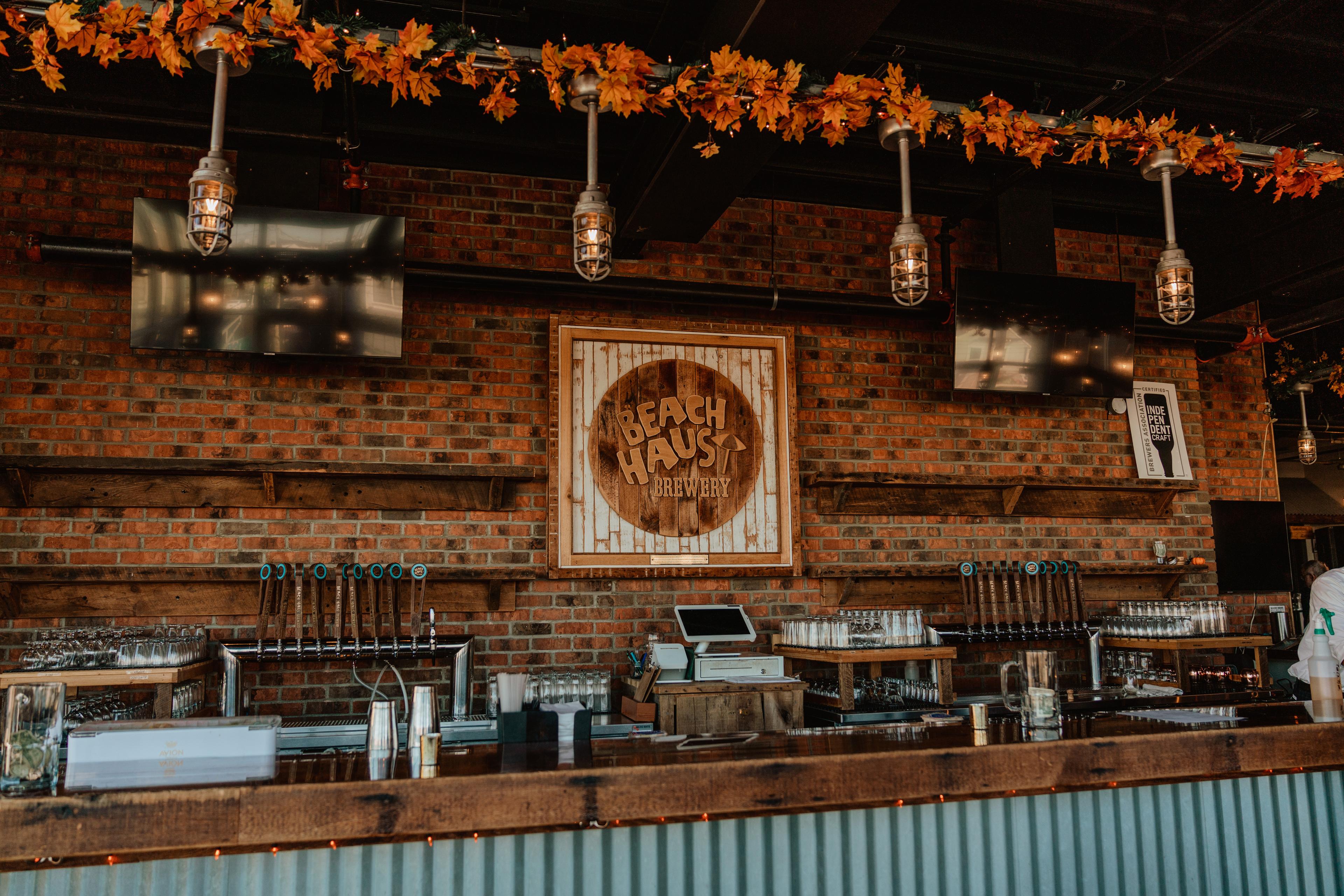 Wedding reception in the Beach Haus taproom, Belmar NJ